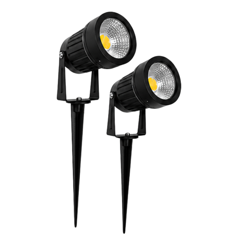 Kit 2 Espeto de Jardim LED 7W 6500k Branco Frio
