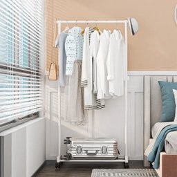 Arara para Roupas Multiuso com Prateleira - Compacta e Moderna - 8