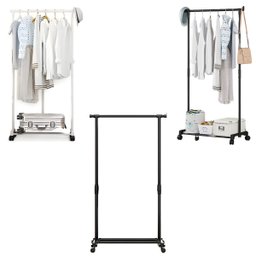 Arara para Roupas Multiuso com Prateleira - Compacta e Moderna - 1