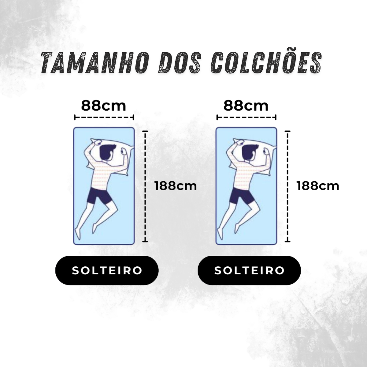 Treliche Londres na Cor Avelã + 3 Colchões Ortobom D28 - 6