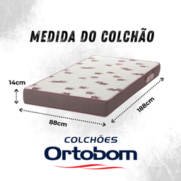 Treliche Londres na Cor Avelã + 3 Colchões Ortobom D28 - 4