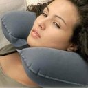 Ver imagem 2 de Travesseiro Inflável de Viagem Confortável Vinil Aveludado Avenli