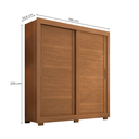 Ver imagem 4 de Guarda Roupa Casal Titanium 2 Portas de Correr 4 Gavetas Marrom/Cinamomo