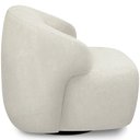 Ver imagem 6 de Poltrona Decorativa Orgânica Giratória para Sala Living Barolo L06 Bouclê Off White - Lyam Decor