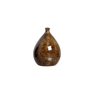 Vaso Decorativo de Cerâmica Mimo Marrom Petra 17x12 cm