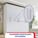 Ver imagem 7 de Guarda-Roupa MDF Fenix 06 Portas de Bater 06 Gavetas Branco