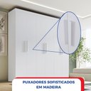 Ver imagem 5 de Guarda-Roupa MDF Fenix 06 Portas de Bater 06 Gavetas Branco