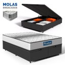 Ver imagem 1 de Cama Box Baú com Colchão de Molas Ensacadas Double Face Essence Probel Queen 158cm