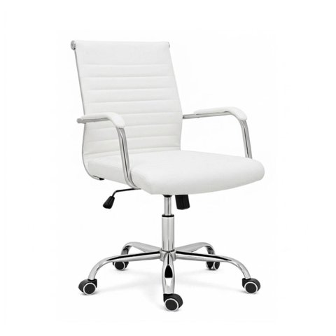 Cadeira de Escritório Diretor London Giratória - Corino Branco - 31095