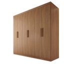 Ver imagem 4 de Guarda-Roupa MDF Fenix 06 Portas de Bater 06 Gavetas Marrom/Cinamomo