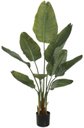 Ver imagem 1 de Planta Artificial Arvore Bananeira de Jardim Real Toque Uv C/pote X9 Verde 1,2m