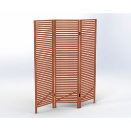 Biombo Decorativo Oliver 3 Folhas em Madeira Maciça Espresso Móveis - 2