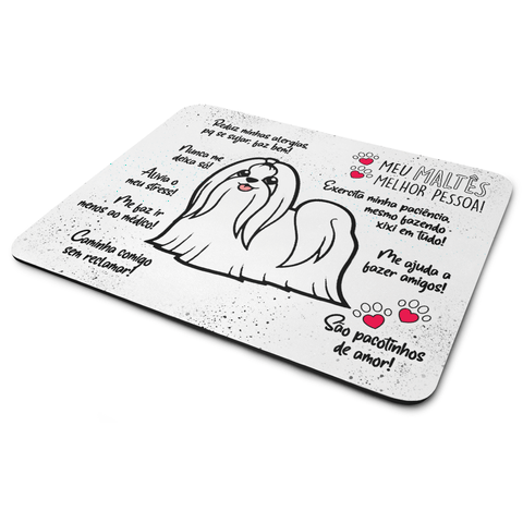Mouse Pad Dog - Meu Maltês, Melhor Pessoa!