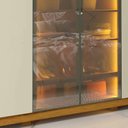 Ver imagem 6 de Guarda Roupa 6 Portas Casal Reflecta Led Imperatriz Naturale Off White - Gelius