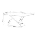 Ver imagem 3 de Mesa de Jantar Retangular Bmw com 6 Cadeiras Madeira Maciça Vegas Yescasa Bege/Mel/Blonde/Marfim