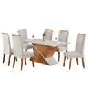 Ver imagem 2 de Mesa de Jantar Retangular BMW com 6 Cadeiras Madeira Maciça Vegas