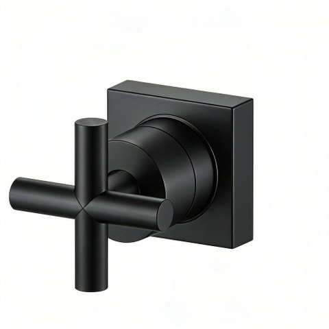 Acabamento para Registro 1/2" a 1" Trento Base Docol e Deca Black Matte Addra