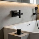 Ver imagem 2 de Acabamento para Registro 1/2" a 1" Trento Base Docol e Deca Black Matte Addra