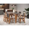 Mesa de Jantar Retangular Vigor com 6 Cadeiraseiras Sol - 1