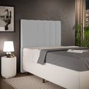 Ver imagem 1 de Cabeceira Cama Box Solteiro 100 cm Dália W01 Bouclê Cinza - Lyam Decor