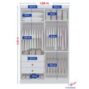 Ver imagem 3 de Guarda-Roupa Solteiro MDF Fenix 04 Portas 03 Gavetas Branco