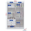 Ver imagem 5 de Guarda-Roupa Solteiro MDF Fenix 04 Portas 03 Gavetas Branco