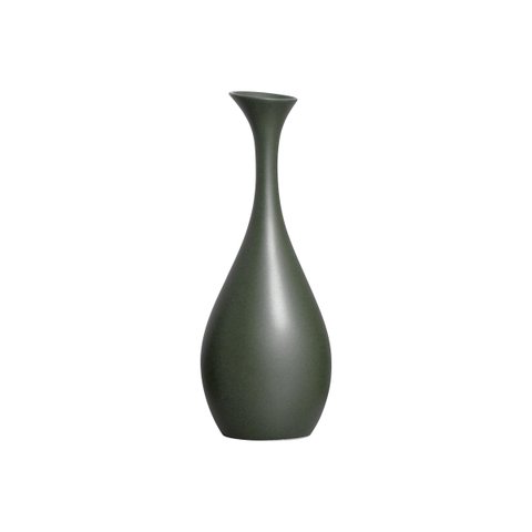 Vaso de Mesa Decorativo de Cerâmica para Sala Pequeno Vanguard Verde Lúpulo