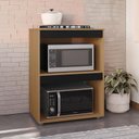Ver imagem 5 de Balcão Cooktop Adriana 75 Cm Amêndoa com Preto - Ajl
