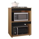 Ver imagem 2 de Balcão Cooktop Adriana 75 Cm Amêndoa com Preto - Ajl