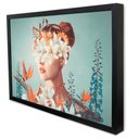 Ver imagem 3 de Quadro Decorativo Caixa Floral Forest Harmony Tacolado Moldura Caixa Alta 4,5cm Madeira sem Vidro 30