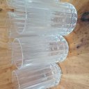 Ver imagem 6 de Kit 6 Copos Água Suco Alto Home&co Lapidado Vidro 360ml 14x8x8cm Transparente