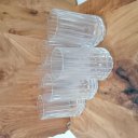 Ver imagem 3 de Kit 6 Copos Água Suco Alto Home&co Lapidado Vidro 360ml 14x8x8cm Transparente