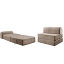 Ver imagem 1 de Sofá Cama Casal New Extra Suede Capuccino - Paropas