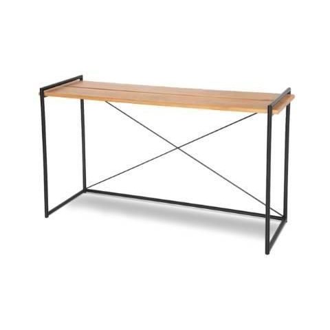 Aparador Sollo Tampo Mel Base Preta 140cm - 62430