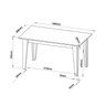 Mesa de Jantar Retangular Vigor com 6 Cadeiraseiras Sol - 3