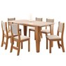 Mesa de Jantar Retangular Vigor com 6 Cadeiraseiras Sol - 2