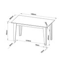 Ver imagem 4 de Mesa de Jantar Retangular Gales com 6 Cadeiras Madeira Maciça Vegas 