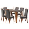 Mesa de Jantar Retangular Gales com 6 Cadeiras Madeira Maciça Vegas  - 2
