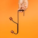 Ver imagem 2 de Conjunto 2 Cabideiros Ferreiro com Gancho para Porta Preto