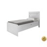 Cama Solteiro Reforçada com Baú Interno Larissa Mdf/mdp Branca - 5