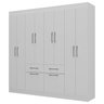 Guarda-roupa Casal 8 Portas 2 Gavetas 2 Basculante Rubi Yescasa - 3