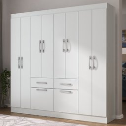 Guarda-roupa Casal 8 Portas 2 Gavetas 2 Basculante Rubi Yescasa - 1