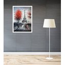 Ver imagem 2 de Quadro Decorativo Paris Estilo Pintura - 70x50cm:moldura Preta