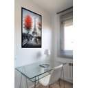 Ver imagem 1 de Quadro Decorativo Paris Estilo Pintura - 70x50cm:moldura Preta