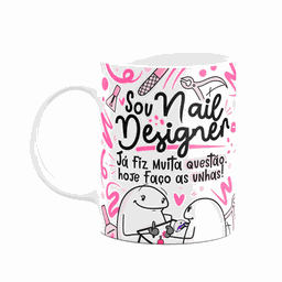 Caneca Flork Profissões - Sou Nail Designer - 1