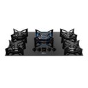 Ver imagem 2 de Cooktop a Gás Fischer 5 Bocas Fit Line Tripla Chama Trempe Iron Preto Bivolt