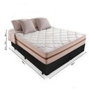 Ver imagem 4 de Cama Box Queen Bipartido + Colchão de Molas Ensacadas - Anjos - Classic - 158x198x61cm - Preto