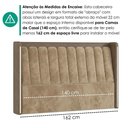 Ver imagem 6 de Cabeceira Casal 140 cm Lumina LED com Frame Veludo Tca 312 Corino Tcs 729 Peer