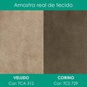 Ver imagem 4 de Cabeceira Casal 140 cm Lumina LED com Frame Veludo Tca 312 Corino Tcs 729 Peer
