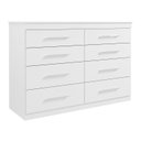 Ver imagem 2 de Cômoda para Quarto 8 Gavetas Gênova Plus Branco